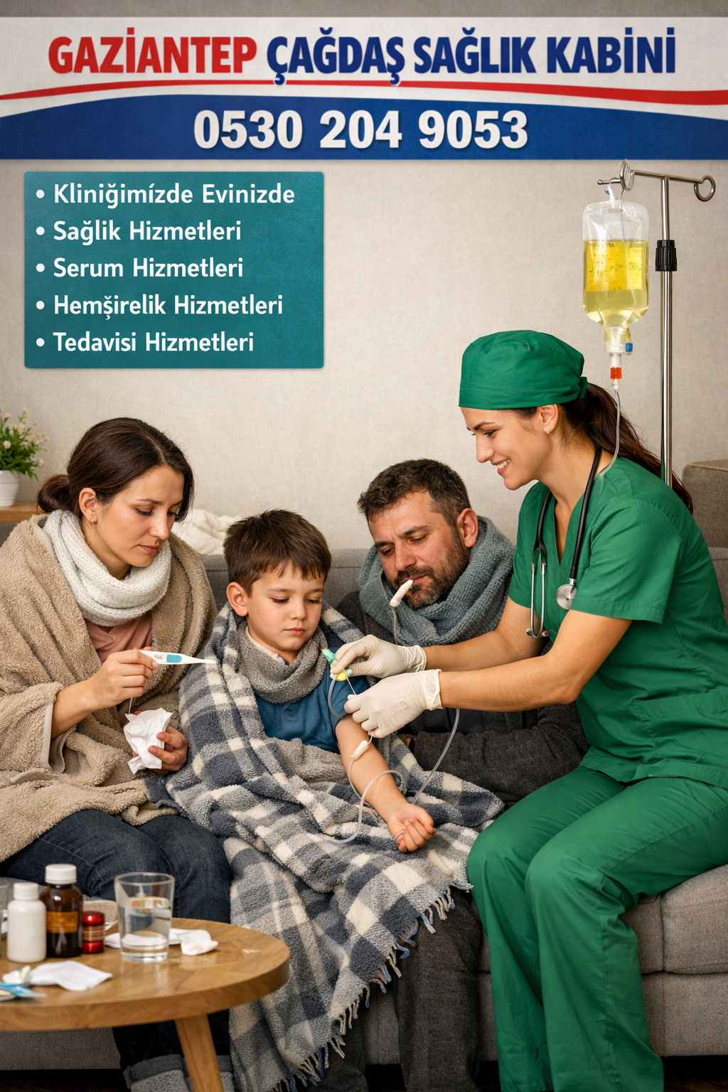 Gaziantep Evde Serum Hizmetleri 