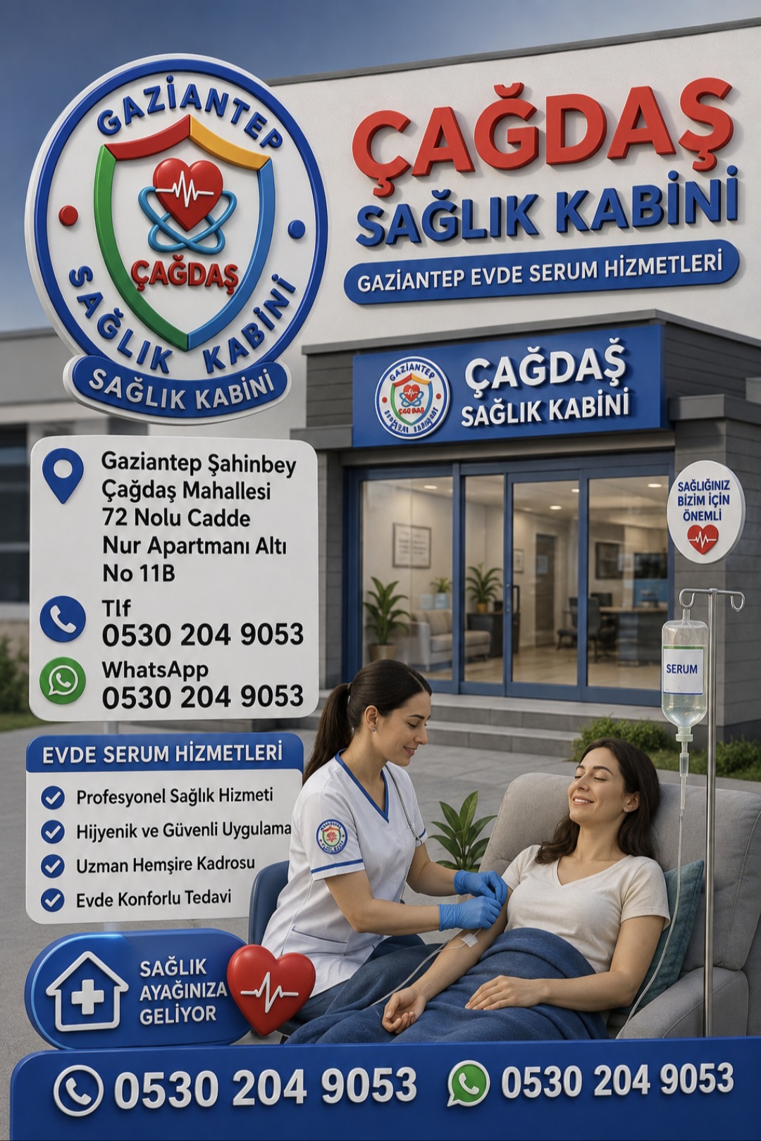 Gaziantep Sağlık Kabini Konum 