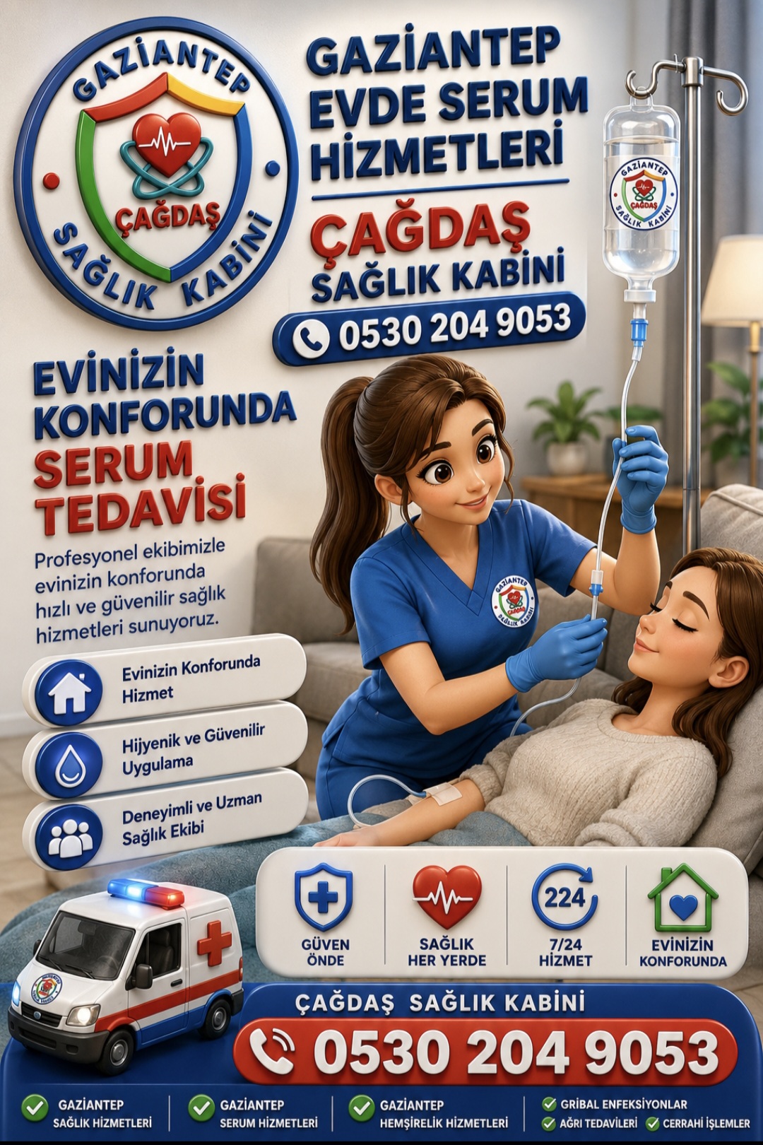 Gaziantep Evde Serum Hizmetleri 