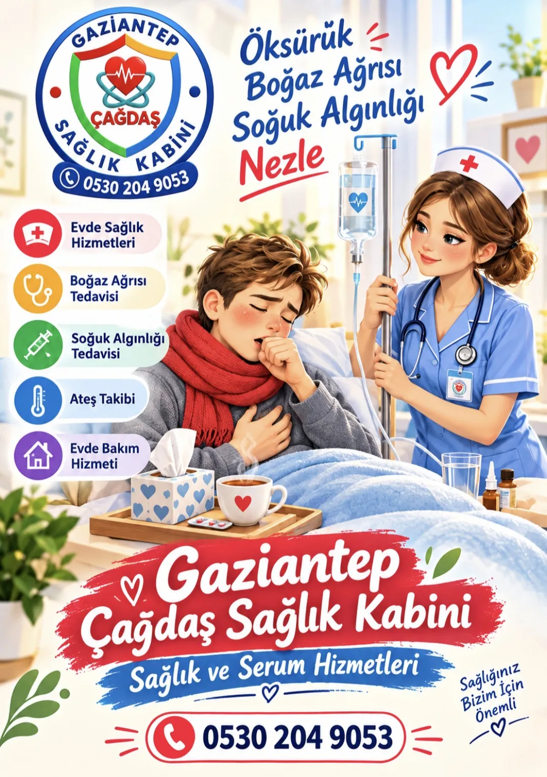 Öksürük Boğaz Ağrısı · 1