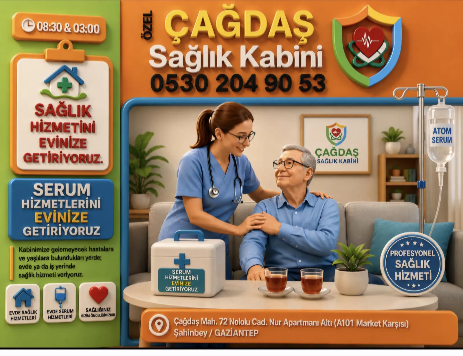Çağdaş Sağlık Kabini Gaziantep · 1