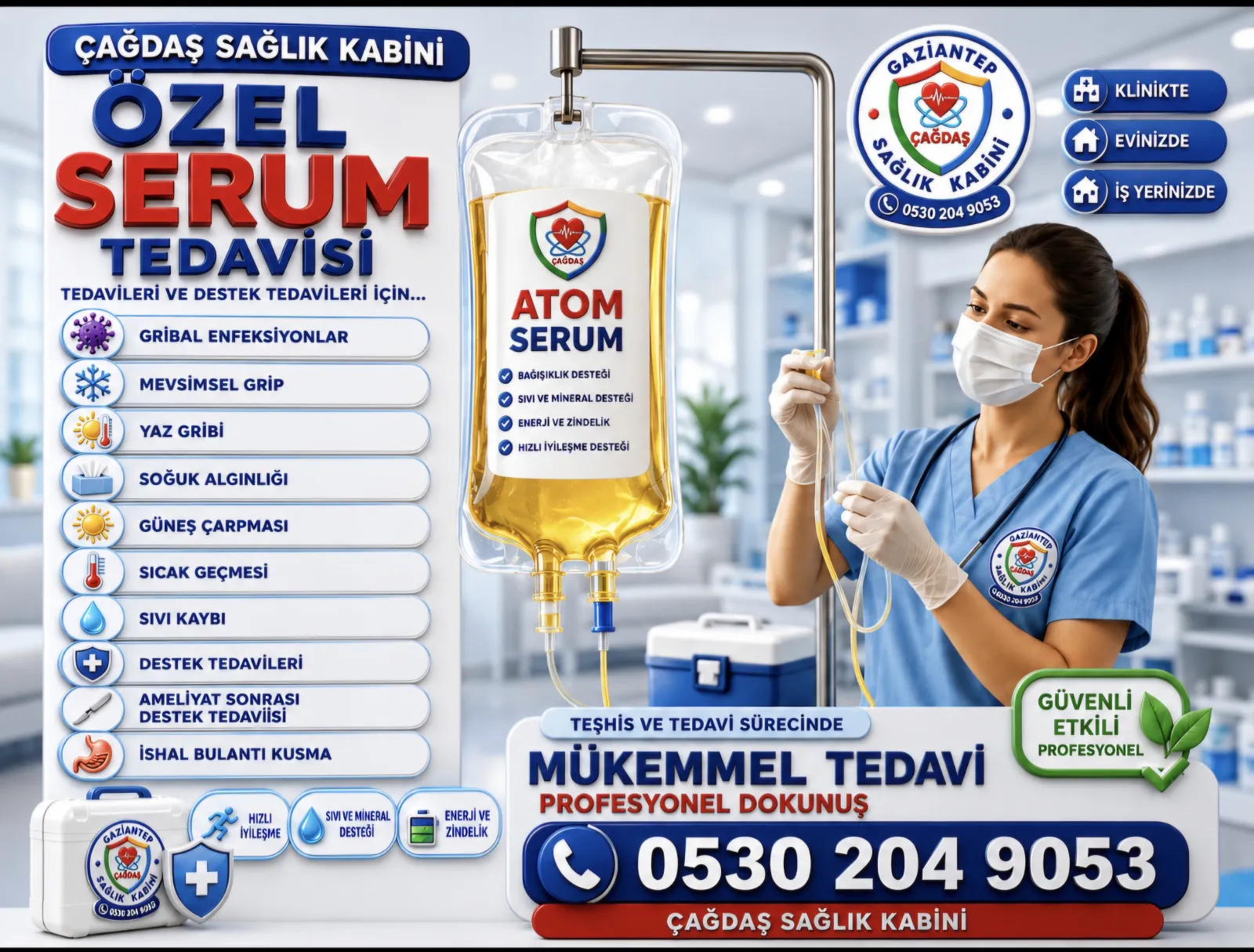 Çağdaş Sağlık Kabini Gaziantep · 10