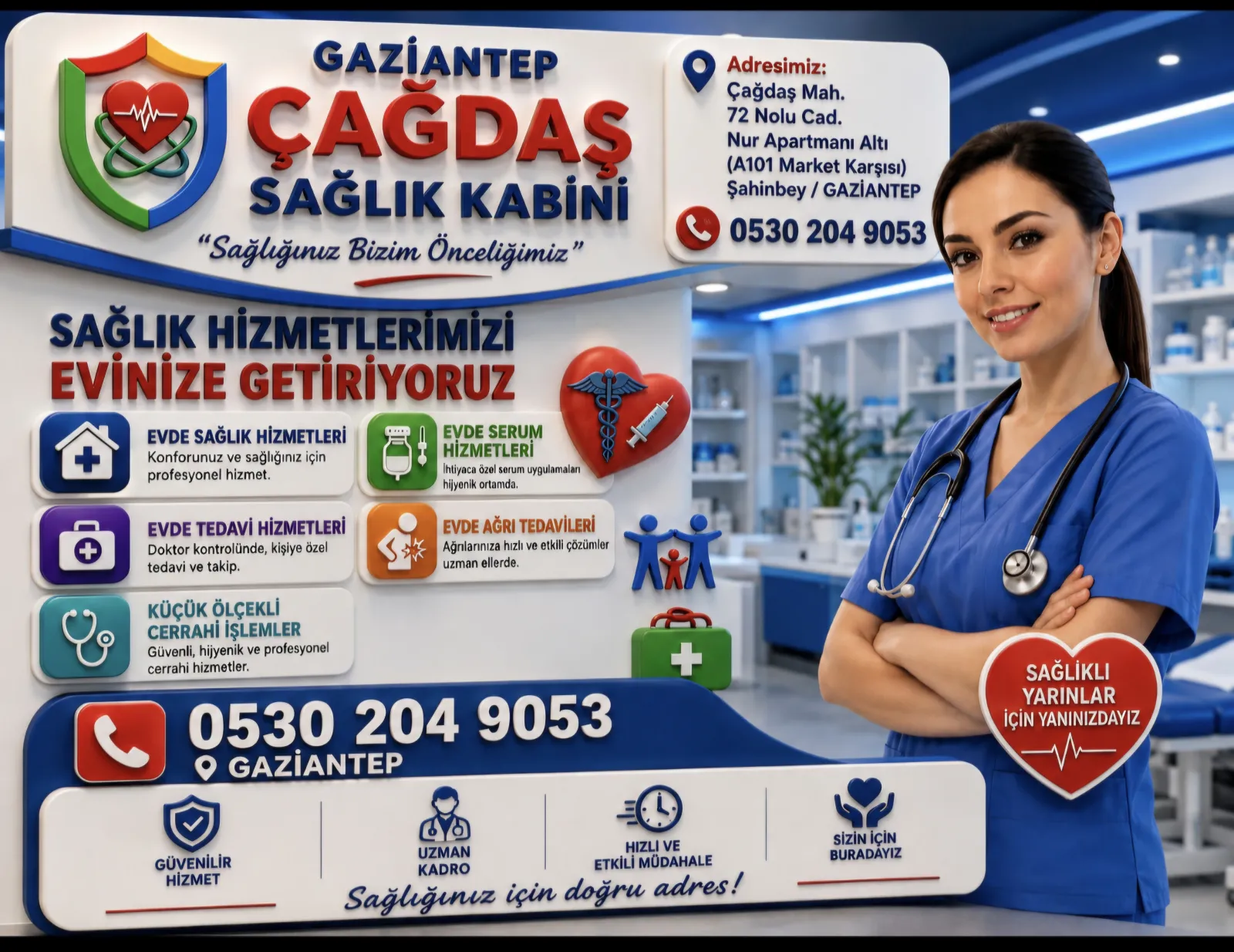 Evde Sağlık Hizmetleri Gaziantep · 1